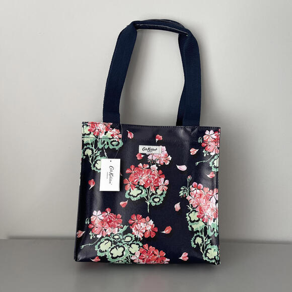 Cath Kidston Dark Flowers Medium Book Bag/Tote NWT - Picture 1 of 7